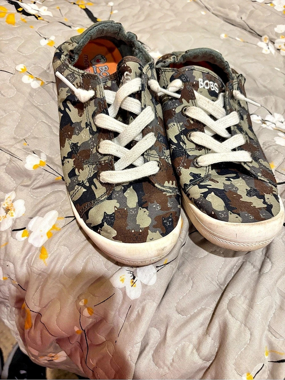 BOBS from Skechers BOBS Beach Bingo - Catmo Kids Camo Sneakers